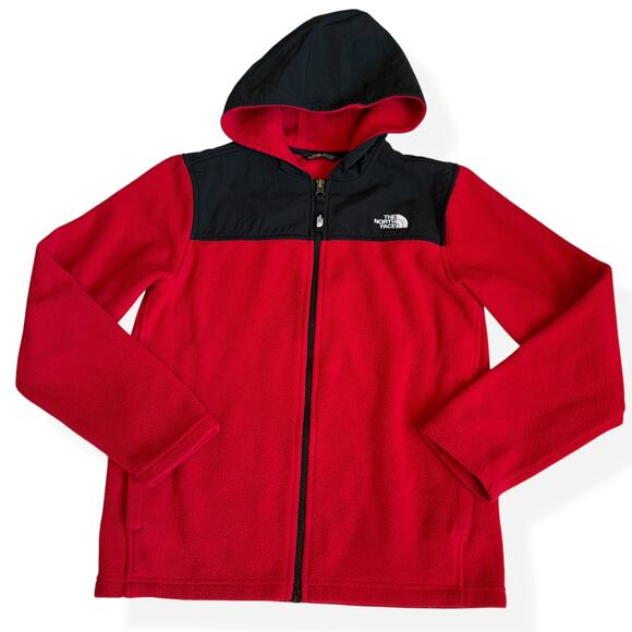 The North Face Other - The North Face Freestyle Fleece Hooded Jacket Red Youth Large 14/16